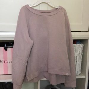 Rose colored cropped sweater